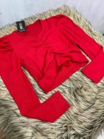 Women's Crop Top Full Hata half body (Red) - Image 2