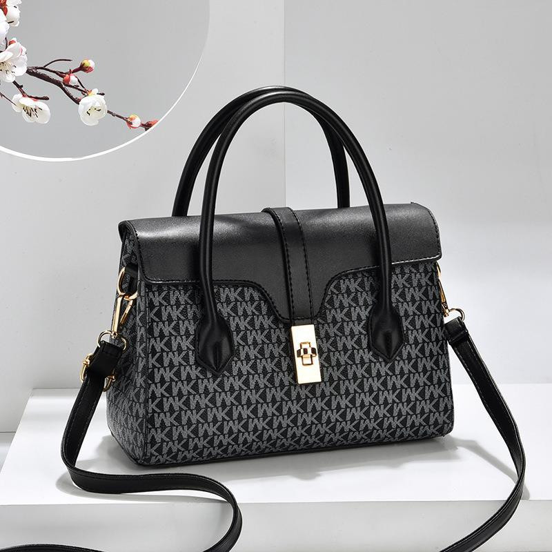 product_1751525077_6848 Fashionable Printed Large Capacity Casual Women's Handbag Shoulder Crossbody Bag Soft Polyester Lining Zipper Closure Bag - Image 1